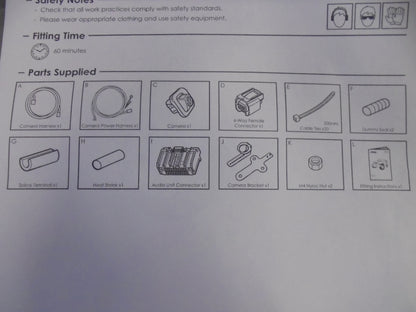 Jeep JK Wrangler Genuine Reverse Camera Kit New Part