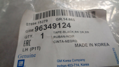Holden Barina Genuine Right Hand Rear Door Tape New Part