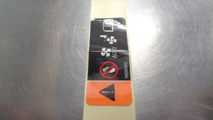 Holden Trax Genuine Fan Warning Label New Part