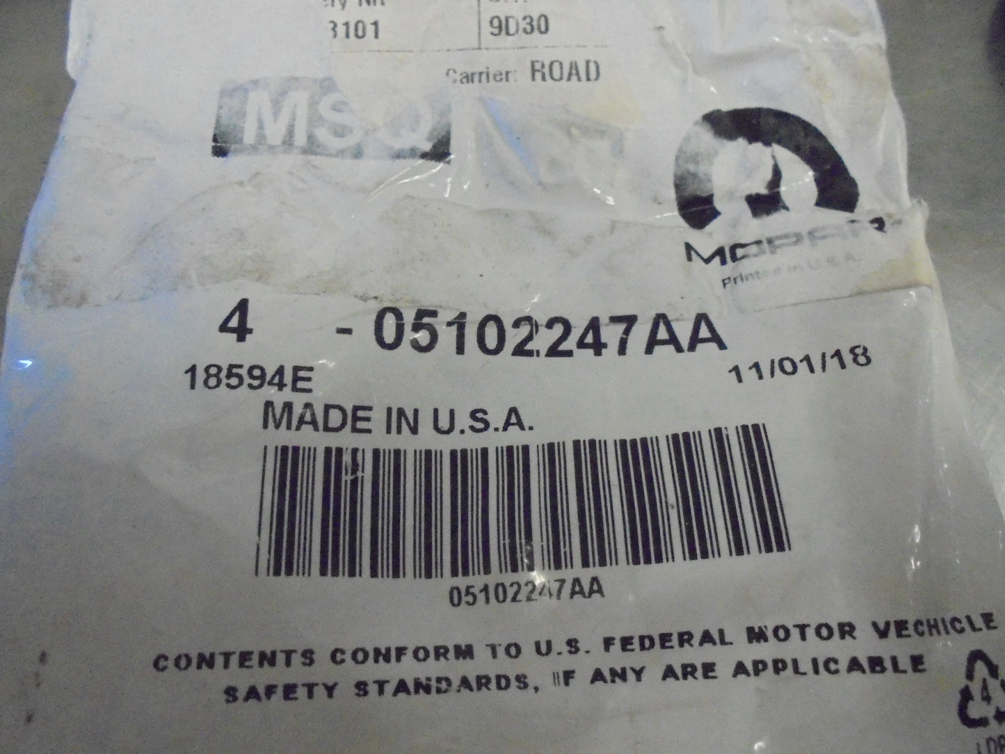 Jeep-Dodge Genuine Key Blank New Part