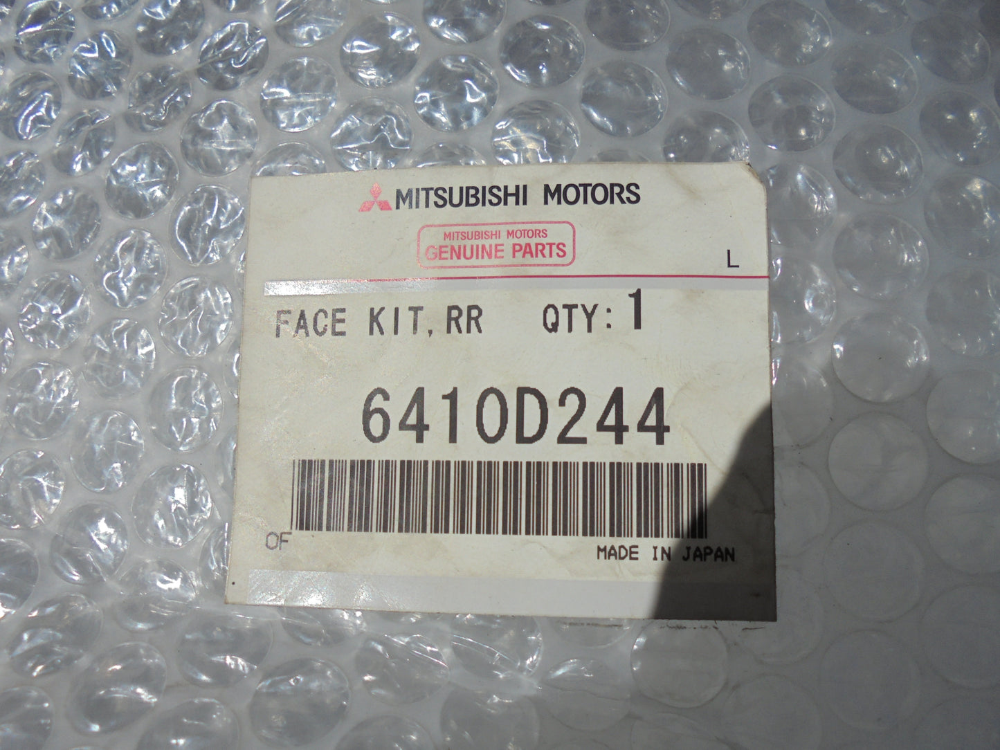 Mitsubishi ZJ Outlander Genuine Rear Bar Cover With Flare And Sensor Holes New Part