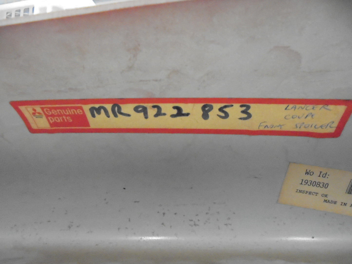 Mitsubishi CE Lancer Coupe Genuine Front Lower Spoiler (RED) New Part