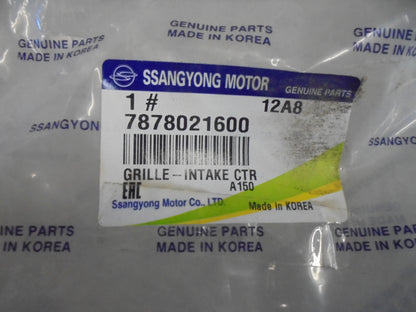 SsangYong Stavic Genuine Lower Front Grille Assembly New Part