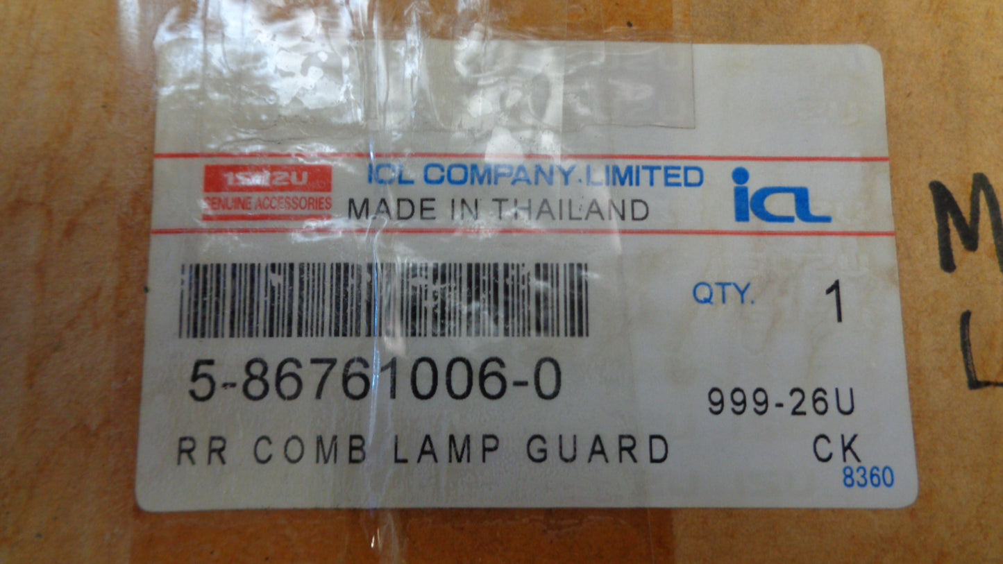 Isuzu MU-X Genuine Rear Lamp Guard Set New Part