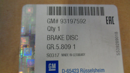 Holden TS AH Astra Genuine Front Disc Rotor Set New Part