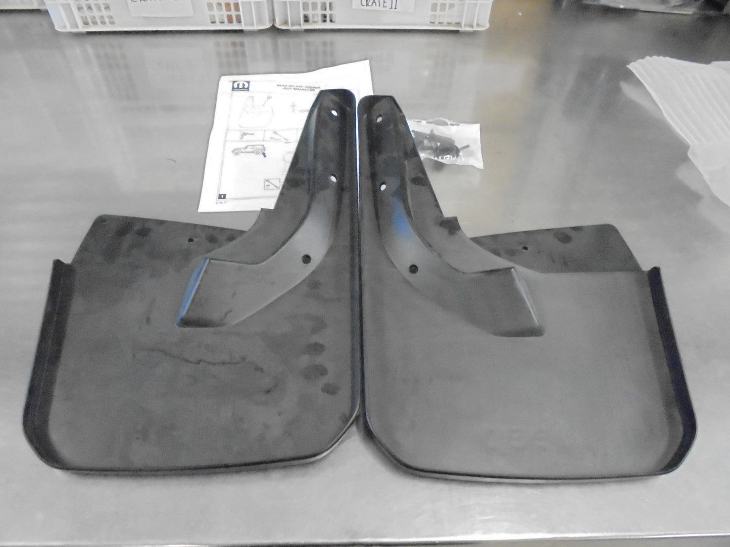 Jeep Wrangler Genuine Rear Mud Flap Set Kit New Part