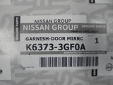 Nissan Pulsar Genuine Right Hand Mirror Scalp Unpainted New Part