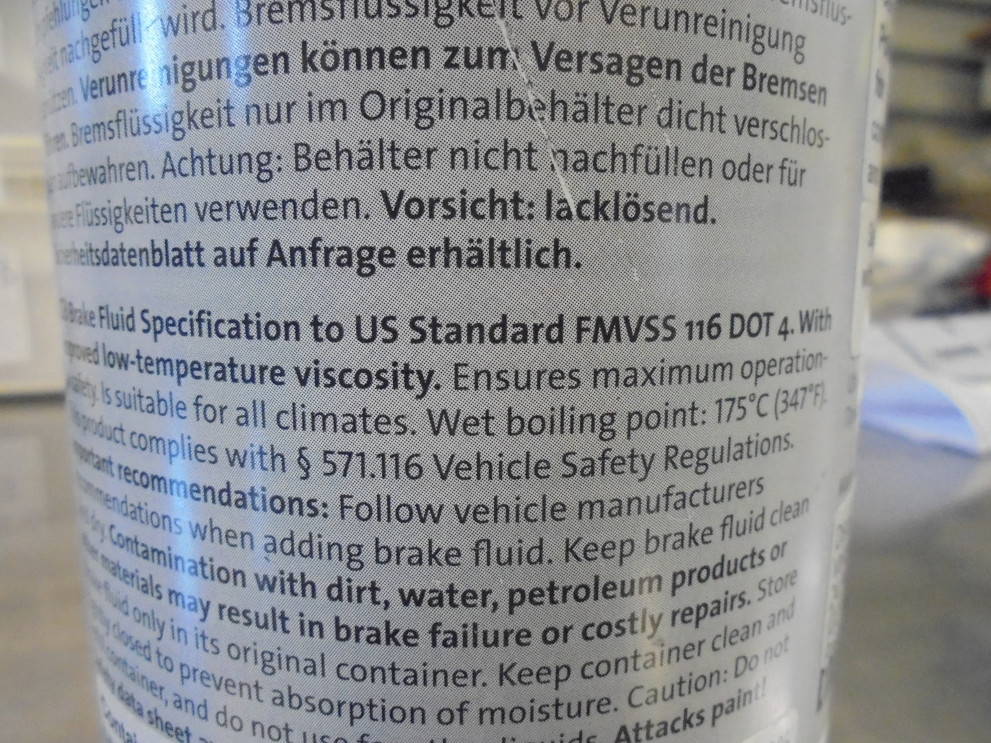VW-Audi-Seat-Skoda Genuine Brake Fluid 1Ltr New Part