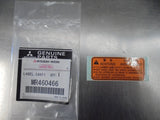 Mitsubishi Lancer Genuine Caution Label New Part