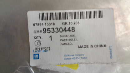 Holden Trax Genuine Right Hand Side Sun Visor New Part