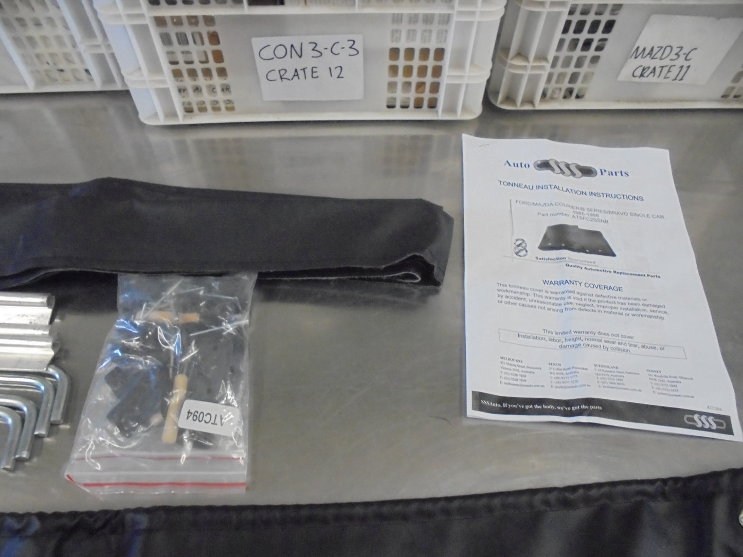 SSS Auto Ford Courier-B Series Single Cab Tonneau Cover Kit New Part