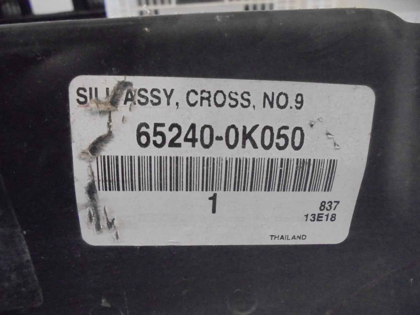 Toyota Hilux Genuine Lower Rear Tub Panel (Cross Member No.9) New Part