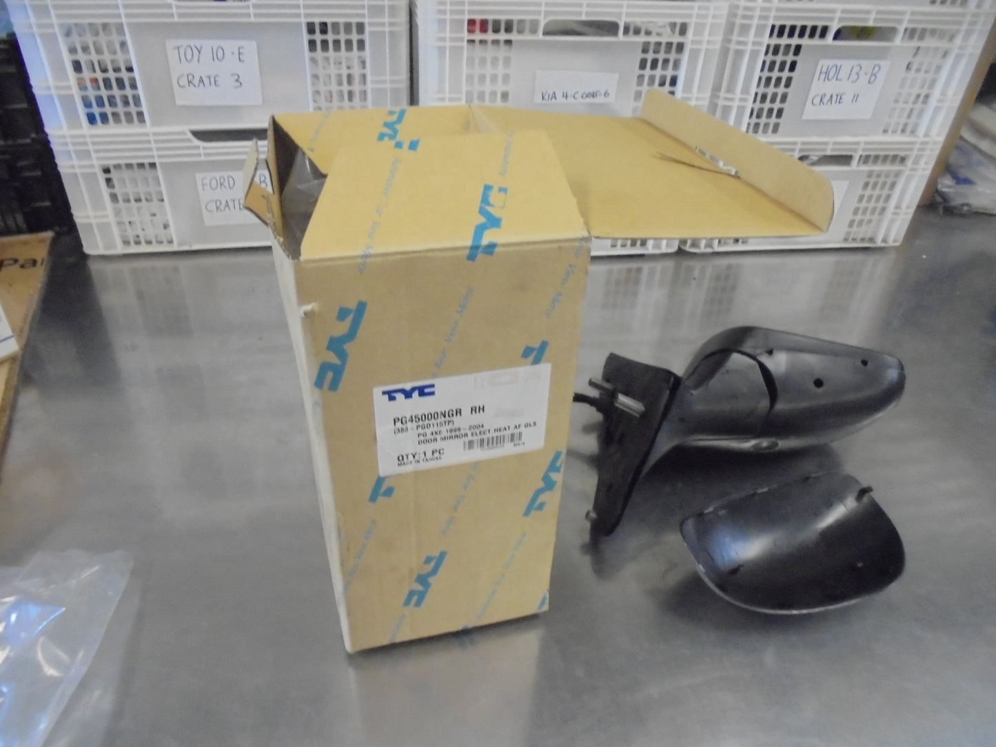 Peugeot 406 Sedan-Wagon TYC Driver Outer Mirror Assembely Electric-Heat-AF-GLS New Part
