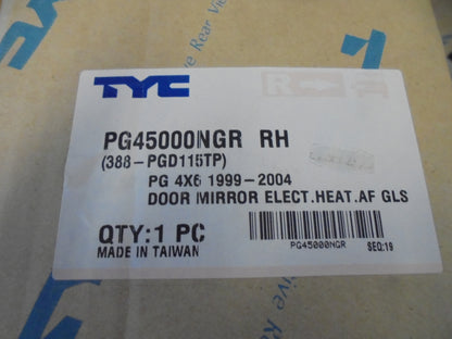 Peugeot 406 Sedan-Wagon TYC Driver Outer Mirror Assembely Electric-Heat-AF-GLS New Part