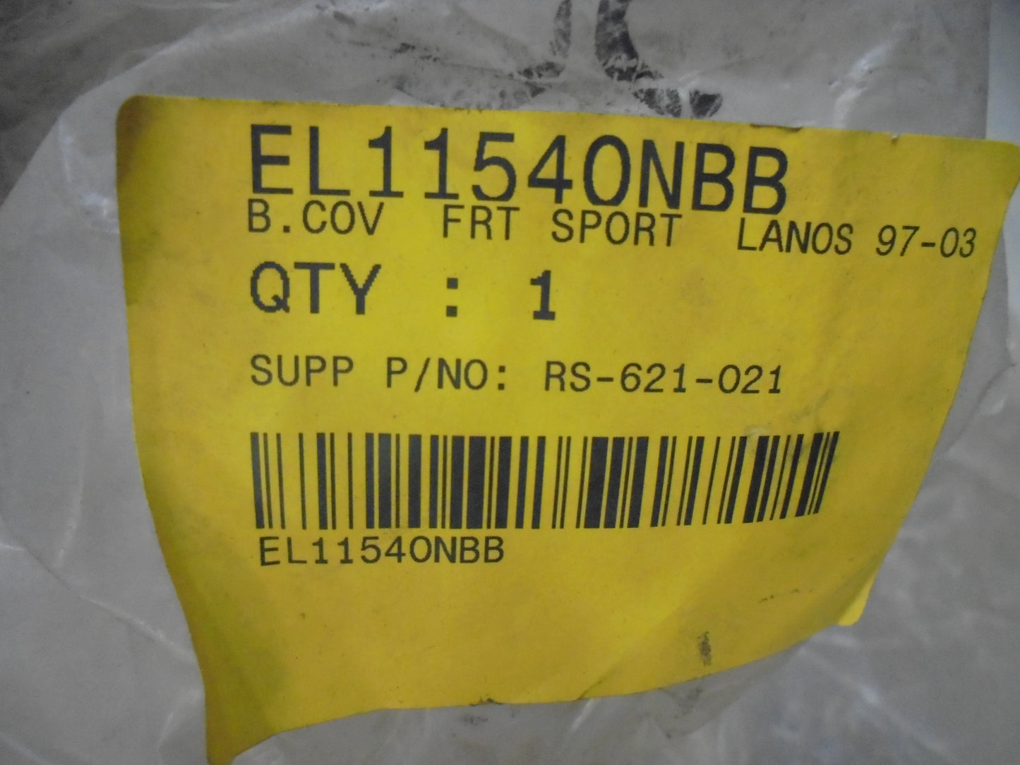 Daewoo Lanos Sprort Front Bumper Bar Cover New Part