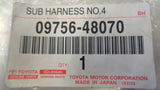 Toyota Avalon/CH-R Genuine Sub Harness No.4 New Part