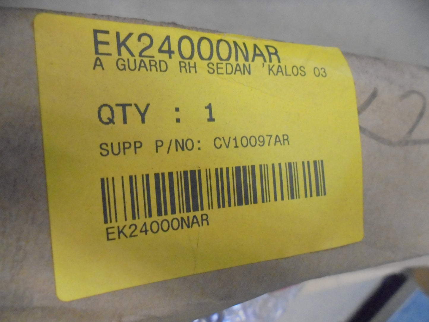 Daewoo Kalos Right Hand Fromt Guard New Part