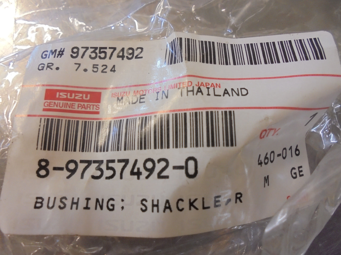 Isuzu D-Max Genuine Rear Leaf Spring Shackle Bush New Part