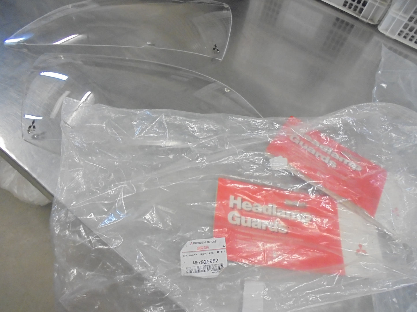 Mitsubishi 380 Genuine Headlight Protectors (Replacement) Only New Part
