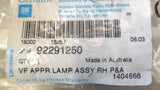 Holden VF Commodore / WM Statesman Genuine Right Hand Puddle Lamp Assy New Part