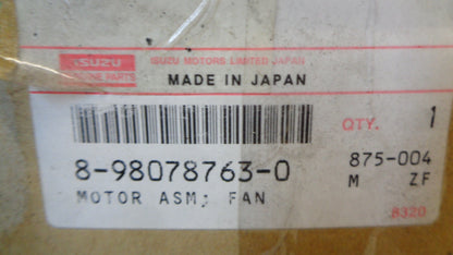 Isuzu EXY Giga Genuine A/C Fan Motor ASM New Part