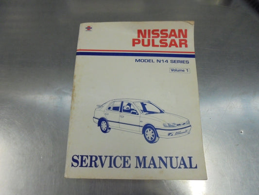 Nissan Pulsar N14 Series Volume 1 Genuine Service Manual Used Book