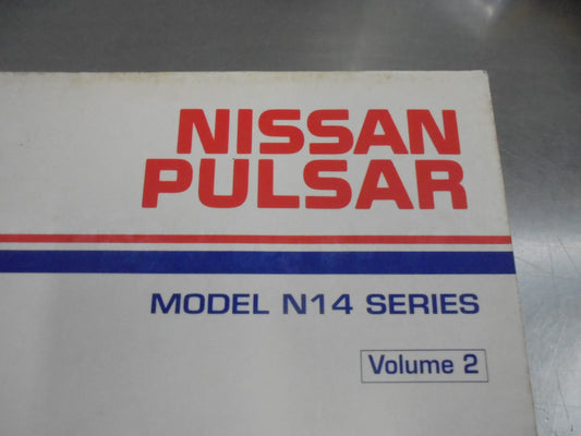 Nissan Pulsar N14 Series Volume 2 Genuine Service Manual Used Book