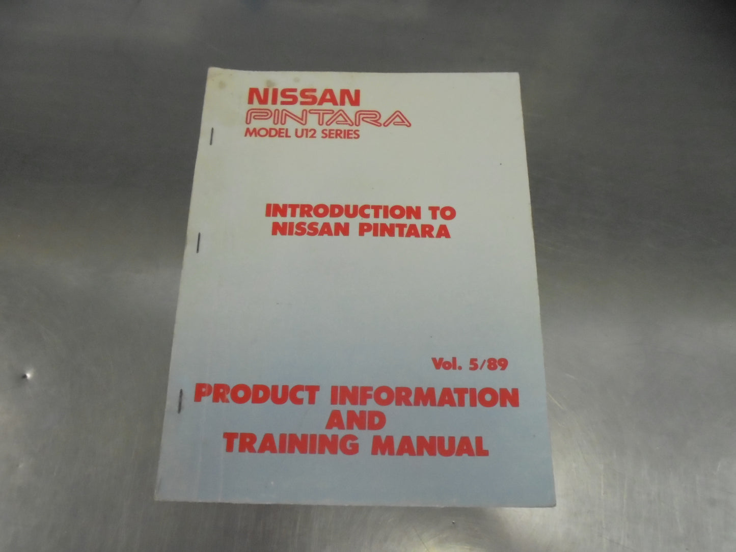 Nissan Pintara U12 Series Genuine Introduction To Nissan Pintara Used Book