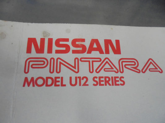 Nissan Pintara U12 Series Genuine Introduction To Nissan Pintara Used Book