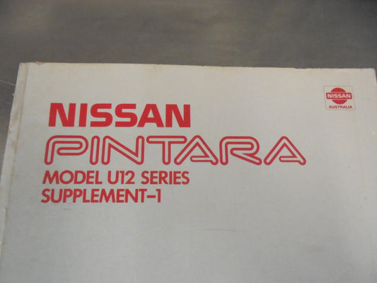 Nissan Pintara U12 Series Genuine Supplement-1 Used Book