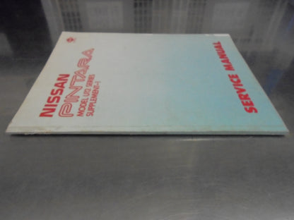 Nissan Pintara U12 Series Genuine Supplement-1 Used Book