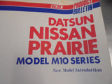 Nissan Prairie M10 Series Genuine New Model Induction Bulletin Used Book