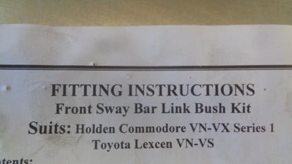 Nolathane Front Sway Bar Link Bushes to suit Holden VN-VX Series 1/ Toyota Lexcen New Part