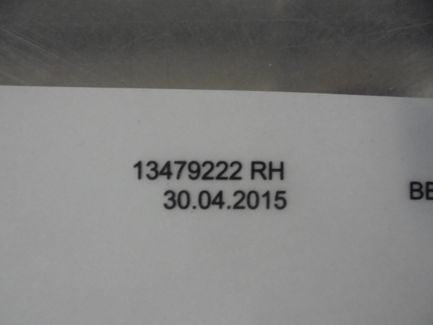 Holden Astra Genuine Right Hand Protector Film New Part