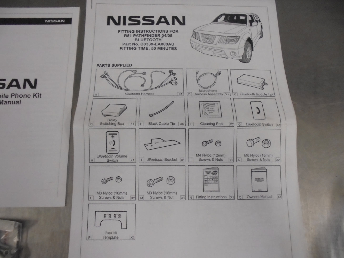Nissan R51 Pathfinder Genuine Bluetooth Hands Free Kit New Part