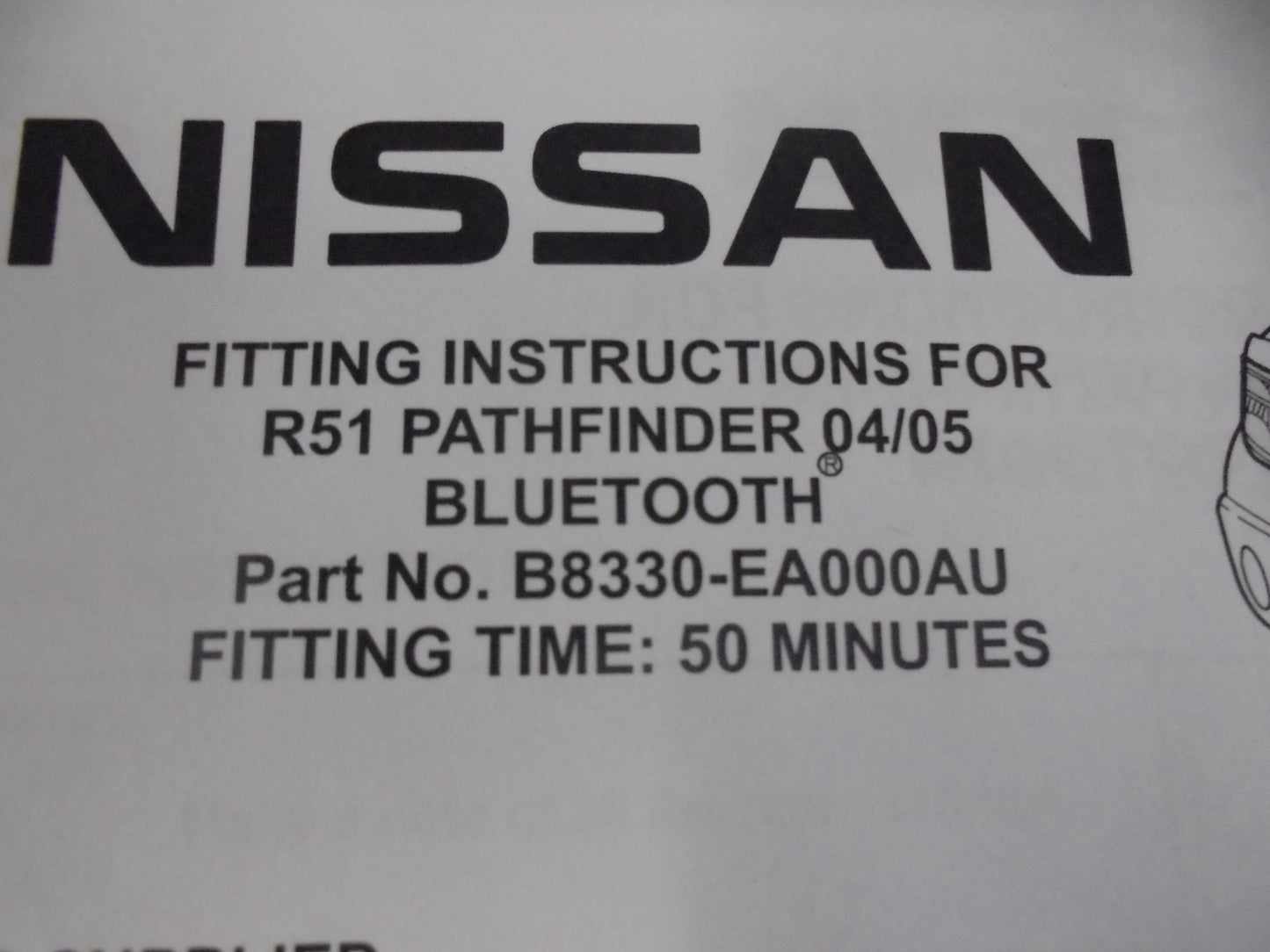 Nissan R51 Pathfinder Genuine Bluetooth Hands Free Kit New Part