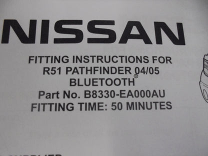 Nissan R51 Pathfinder Genuine Bluetooth Hands Free Kit New Part