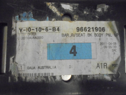 Holden Captiva Genuine Upper Rear Bar Seat Panel New Part