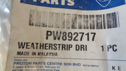Proton Gen-2 / Persona Genuine Left Hand Centre Door Drip Rubber New Part
