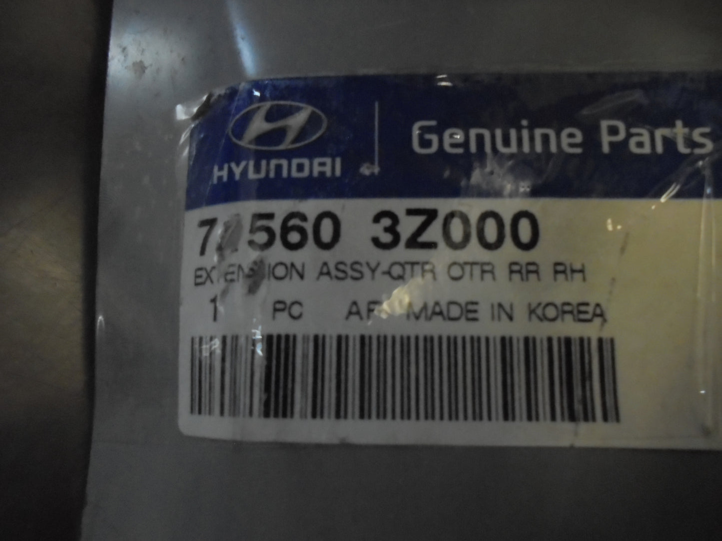 Hyundai I40 Wagon Genuine Right Hand Rear Extension QTR-Outer Panel New Part