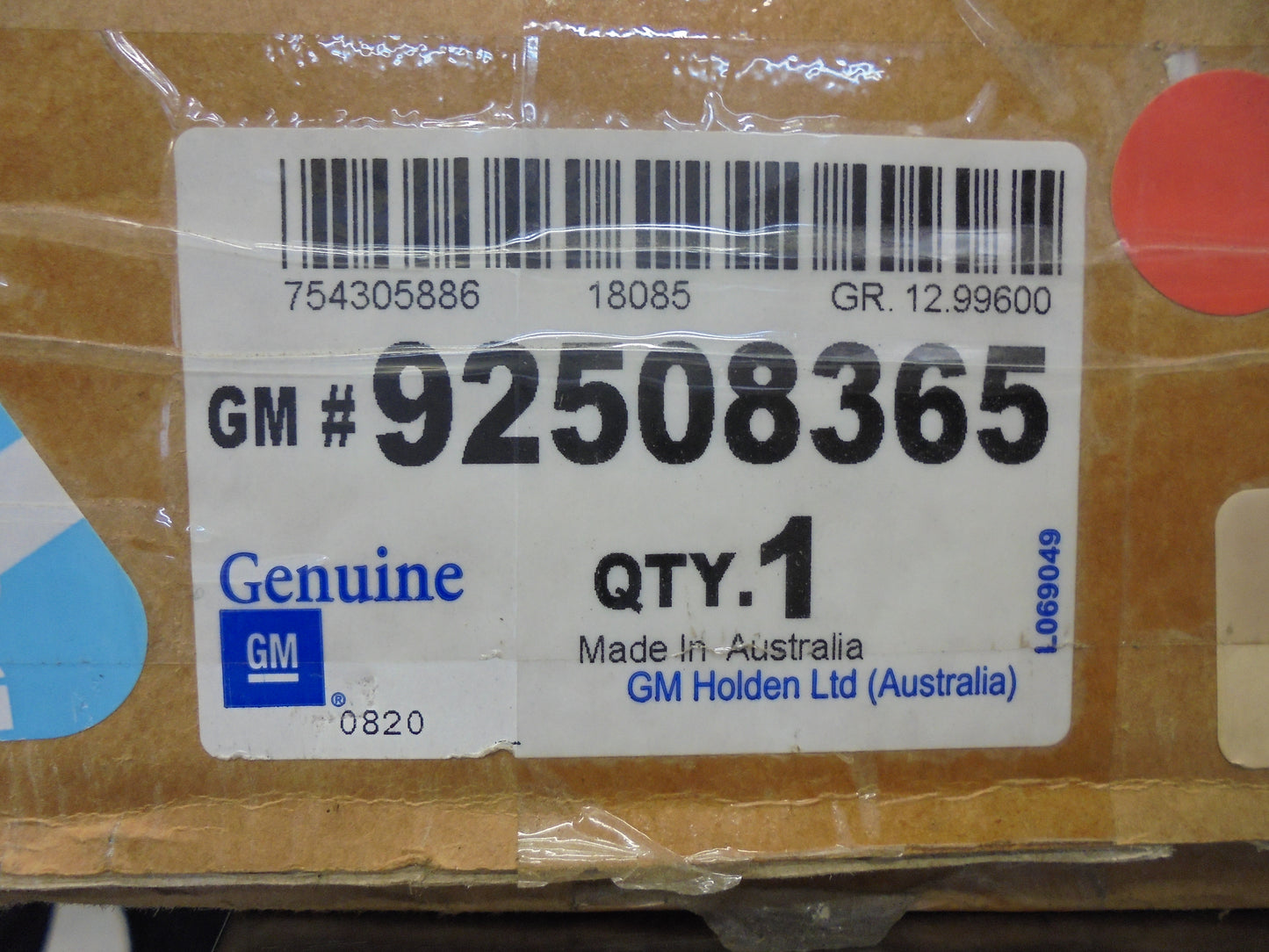 Holden RG Space Cab Suits STD Sports Bar Colorado Genuine Soft Tonneau New Part