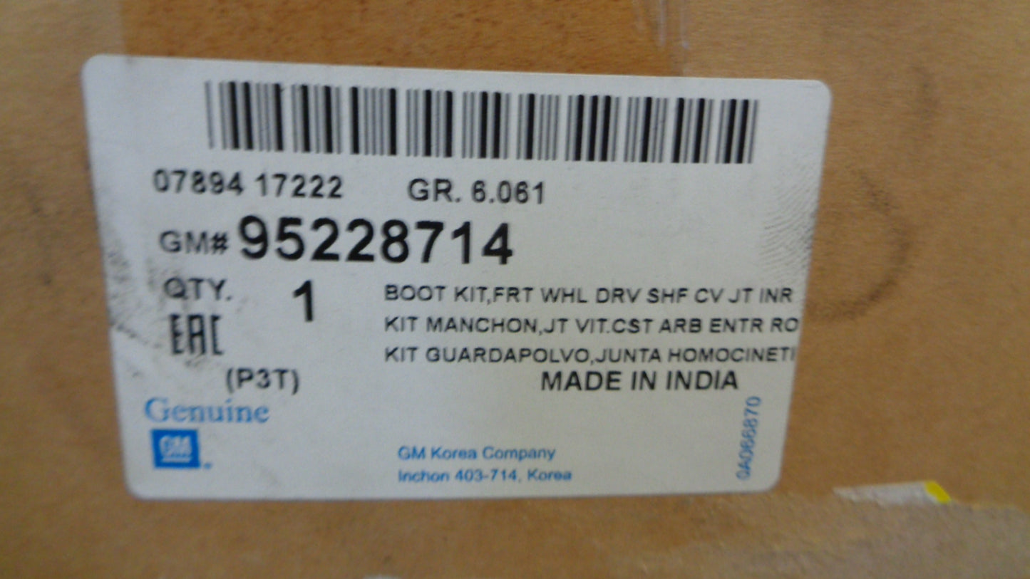 Holden Barina Genuine CV Boot Kit New Part