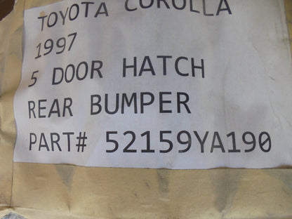 Toyota Corolla Hatch Back Genuine Rear Bumper Cover New Part