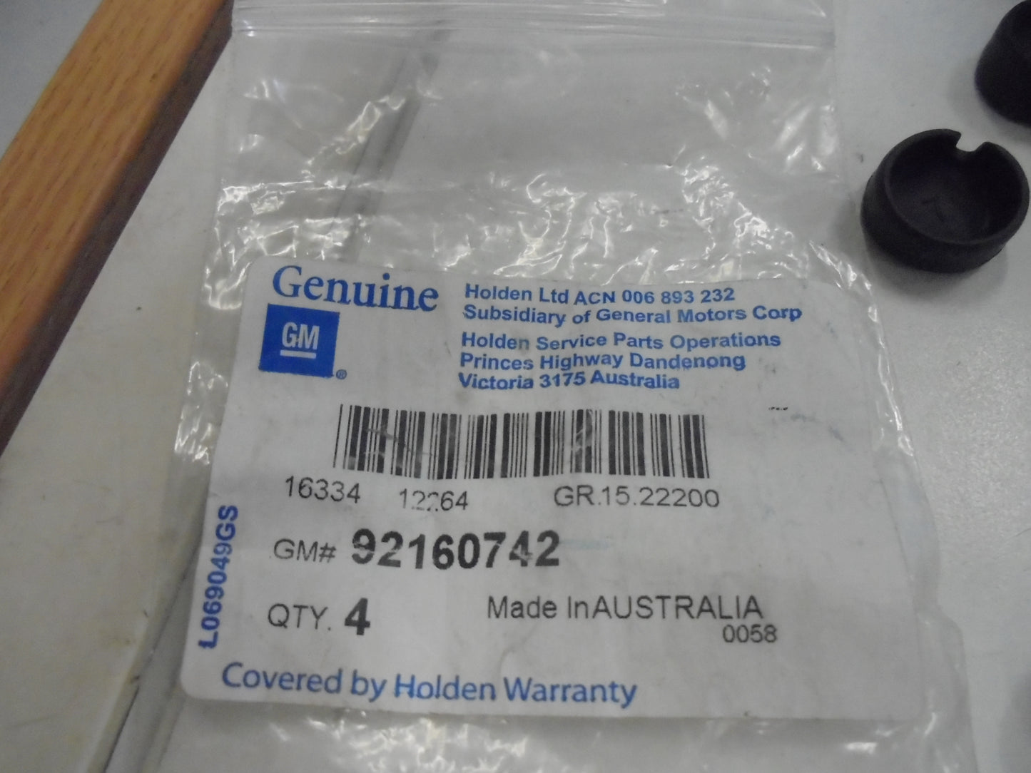 Holden Genuine Seat Cushion Button ( Pack Of 4 And Pack Of 3) New Part