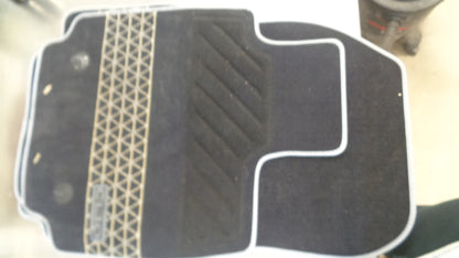 Renault Clio Black With Grey Trim Carpet Mats Slightly Tanned Used Part
