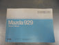 Mazda 929 Genuine Owners Manual Used Part VGC