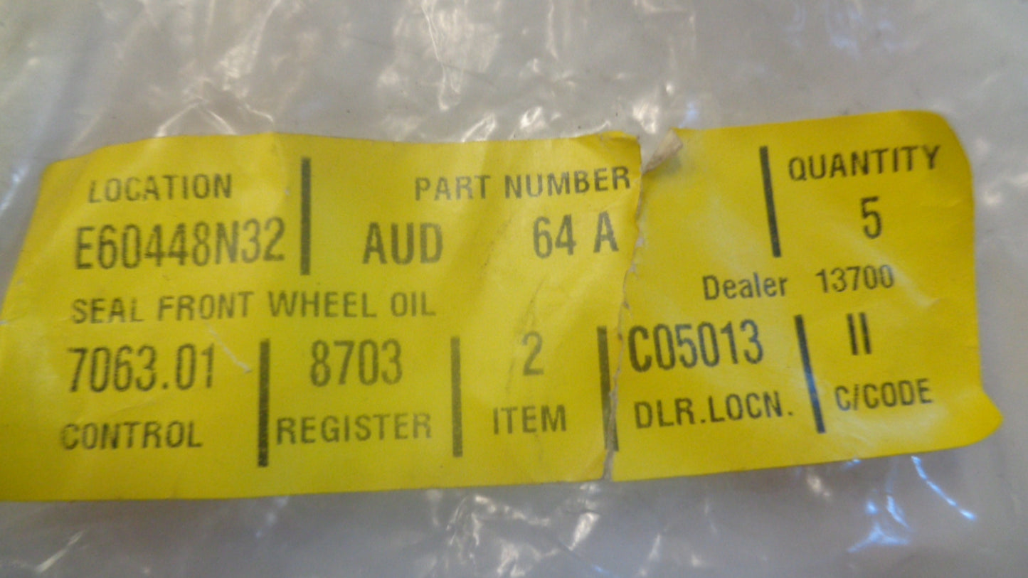 Ford Festiva Genuine Front Wheel Bearing seal New Part