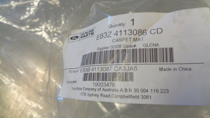 Ford Everest Genuine Passenger Side Floor Mat New Part