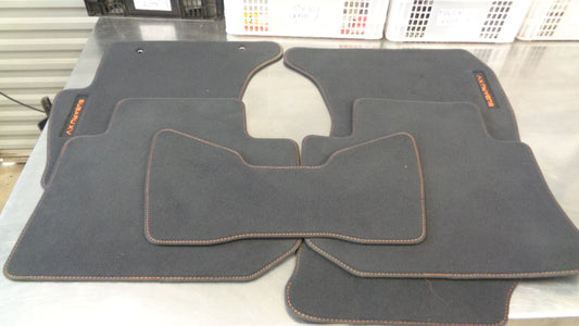 Subaru XV Genuine Set of 5 Limited Edition Yellow Logo Carpet Mats New Part