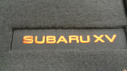 Subaru XV Genuine Set of 5 Limited Edition Yellow Logo Carpet Mats New Part